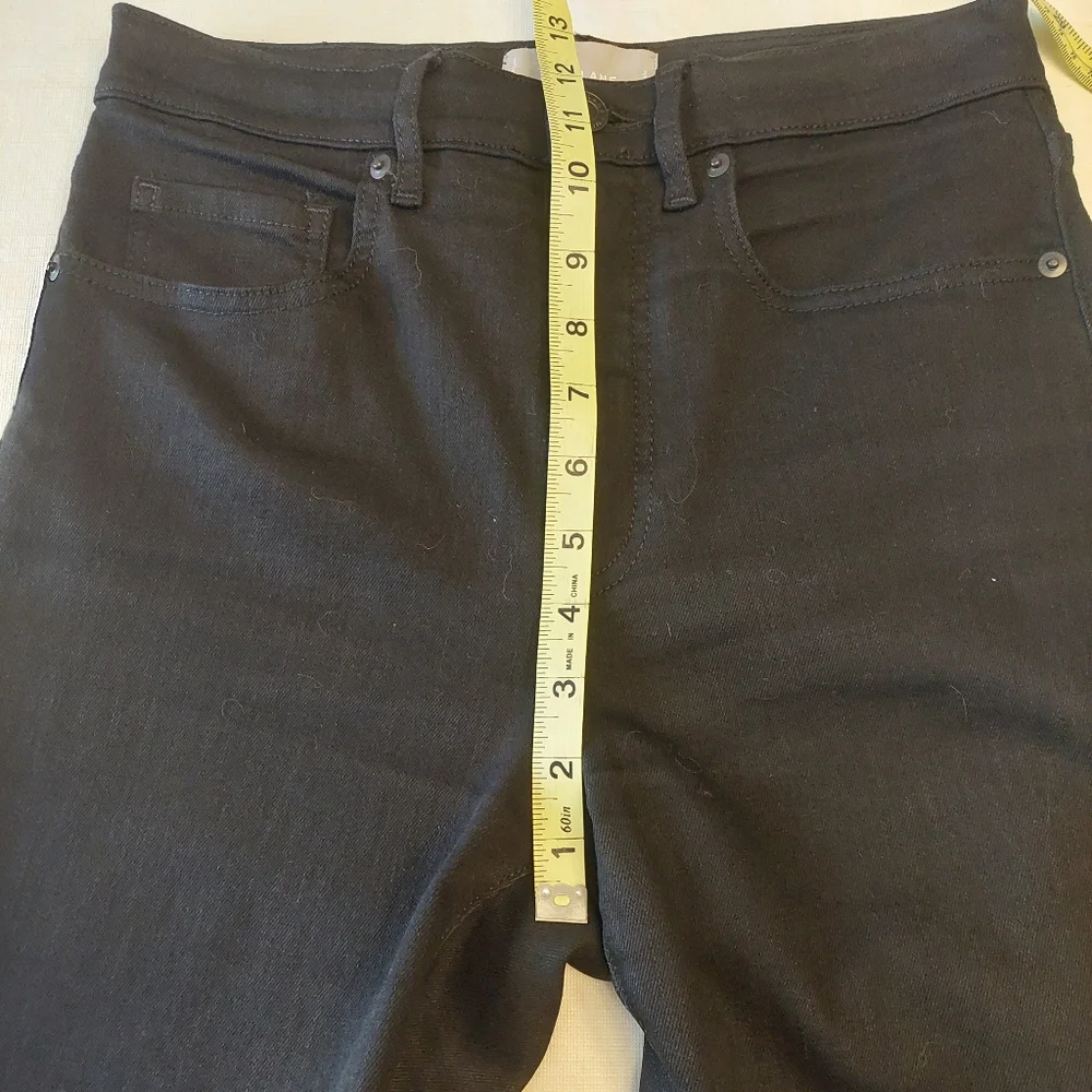 Everlane Black Rigid Premium Denim High Rise Ankle Crop Skinny Jeans Size 28 - Picture 12 of 13
